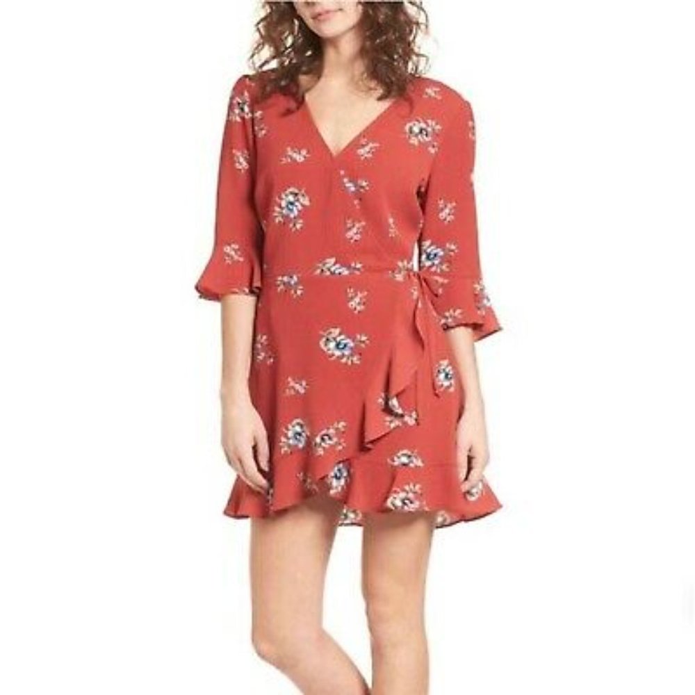like NEW Nordstrom S Red Floral Wrap Dress
